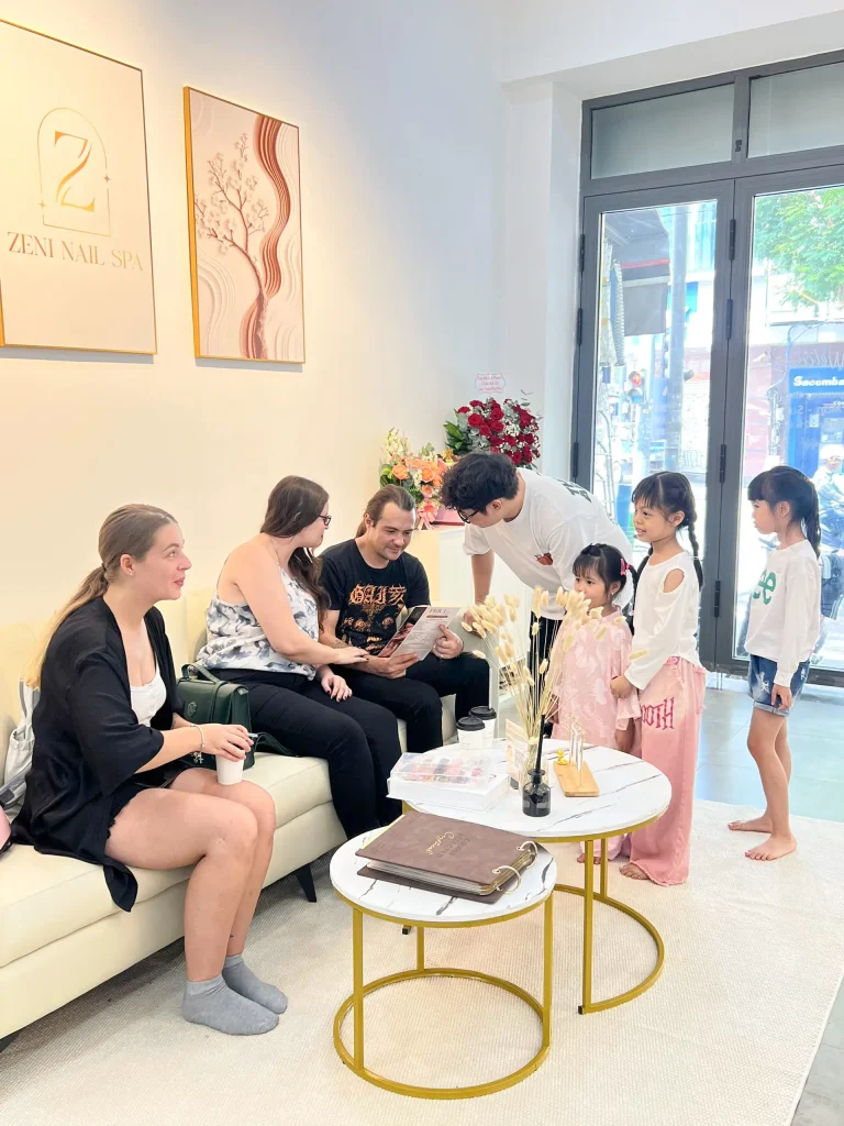 Customer beauty experience at Zeni Nail Spa